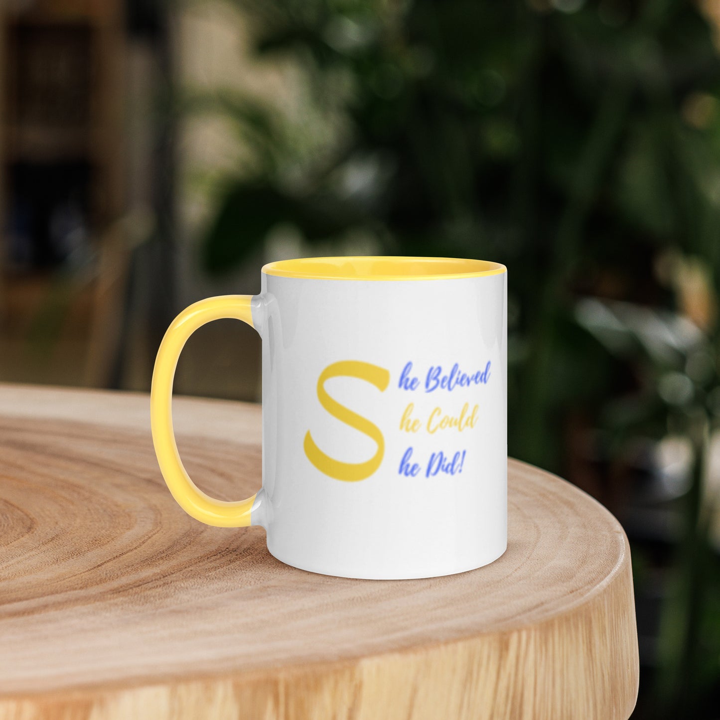 She Believed, She Could, She Did Inspirational Mug (Sigma Gamma Inspired)