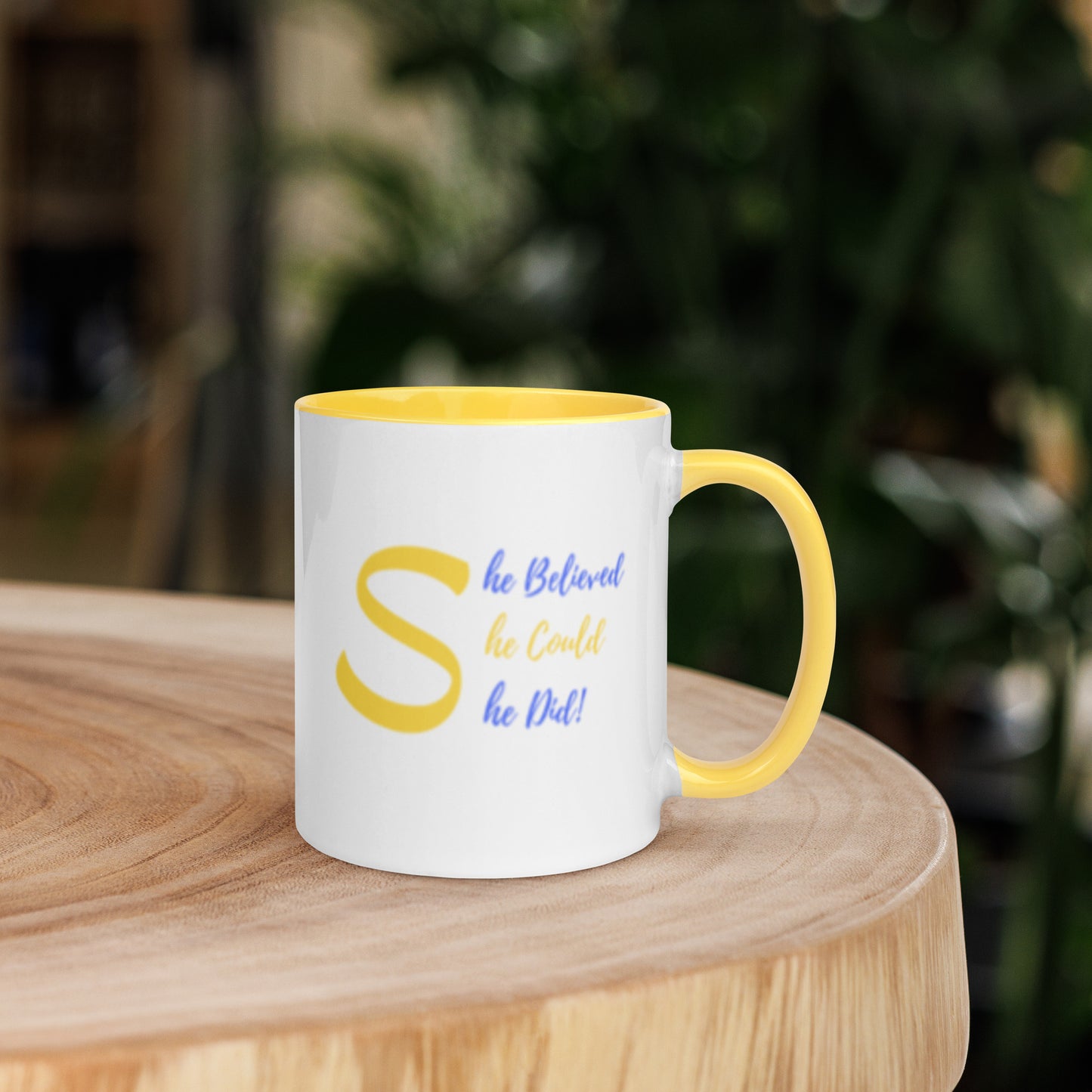 She Believed, She Could, She Did Inspirational Mug (Sigma Gamma Inspired)