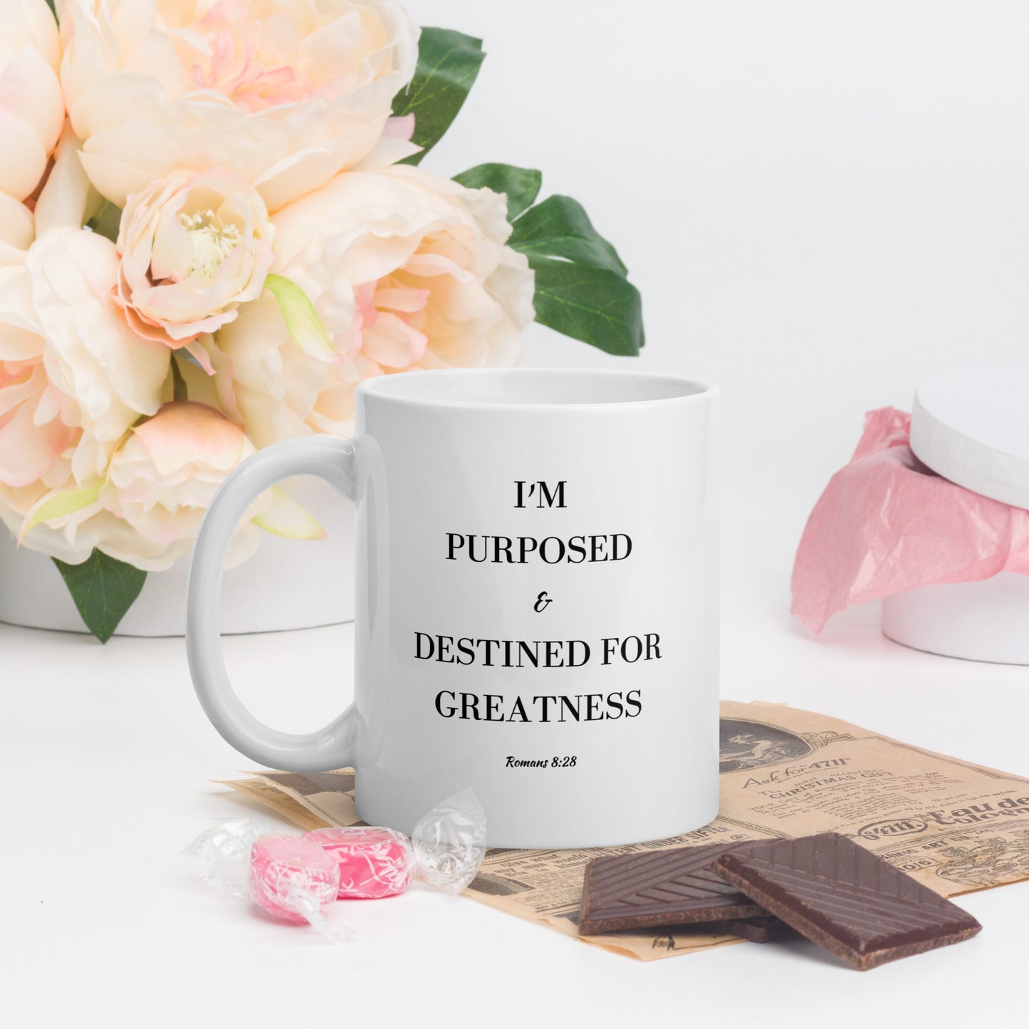 I'm Purposed and Destined for Greatness Mug With Scripture